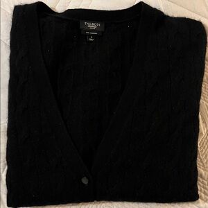 Talbots Petite Cableknit Cashmere Cardigan
